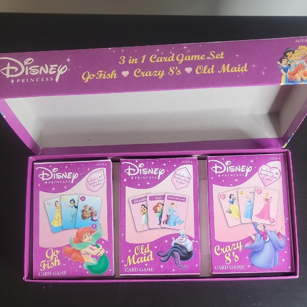 Vtg, Disney Princess Card Games Set - Purple (2005) - Picture 2 of 5